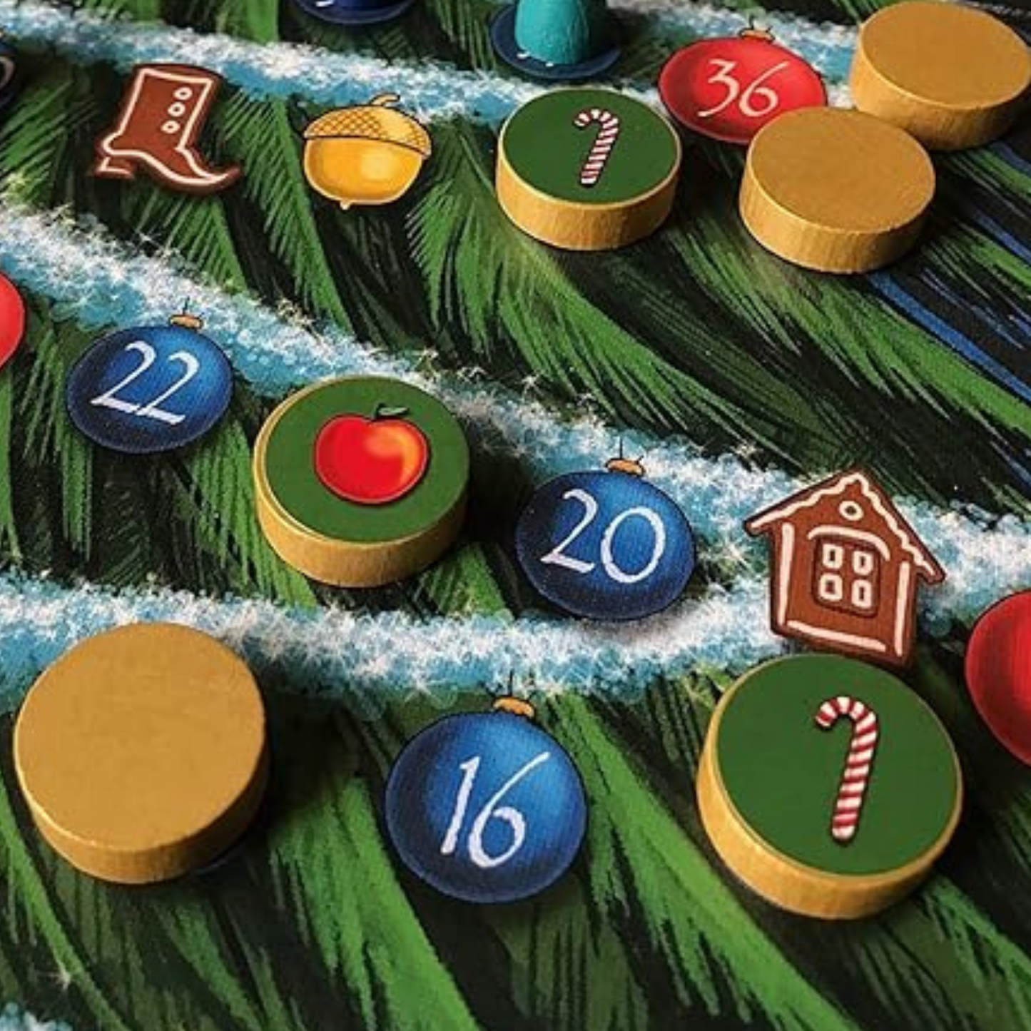 Spieltz Brettspiel O Tannenbaum, lustiges Weihnachtsspiel für die ganze Familie