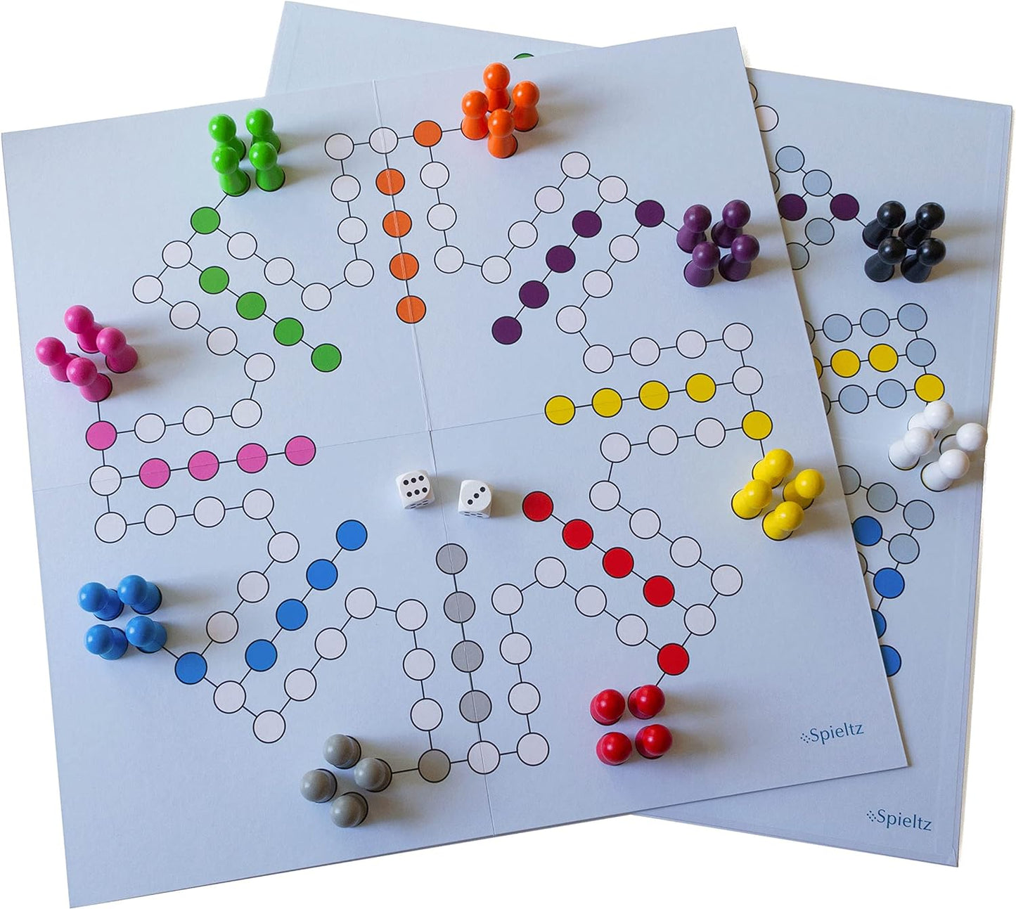 Spieltz Party Ludo, XL Ludo Spiel für viele Spieler