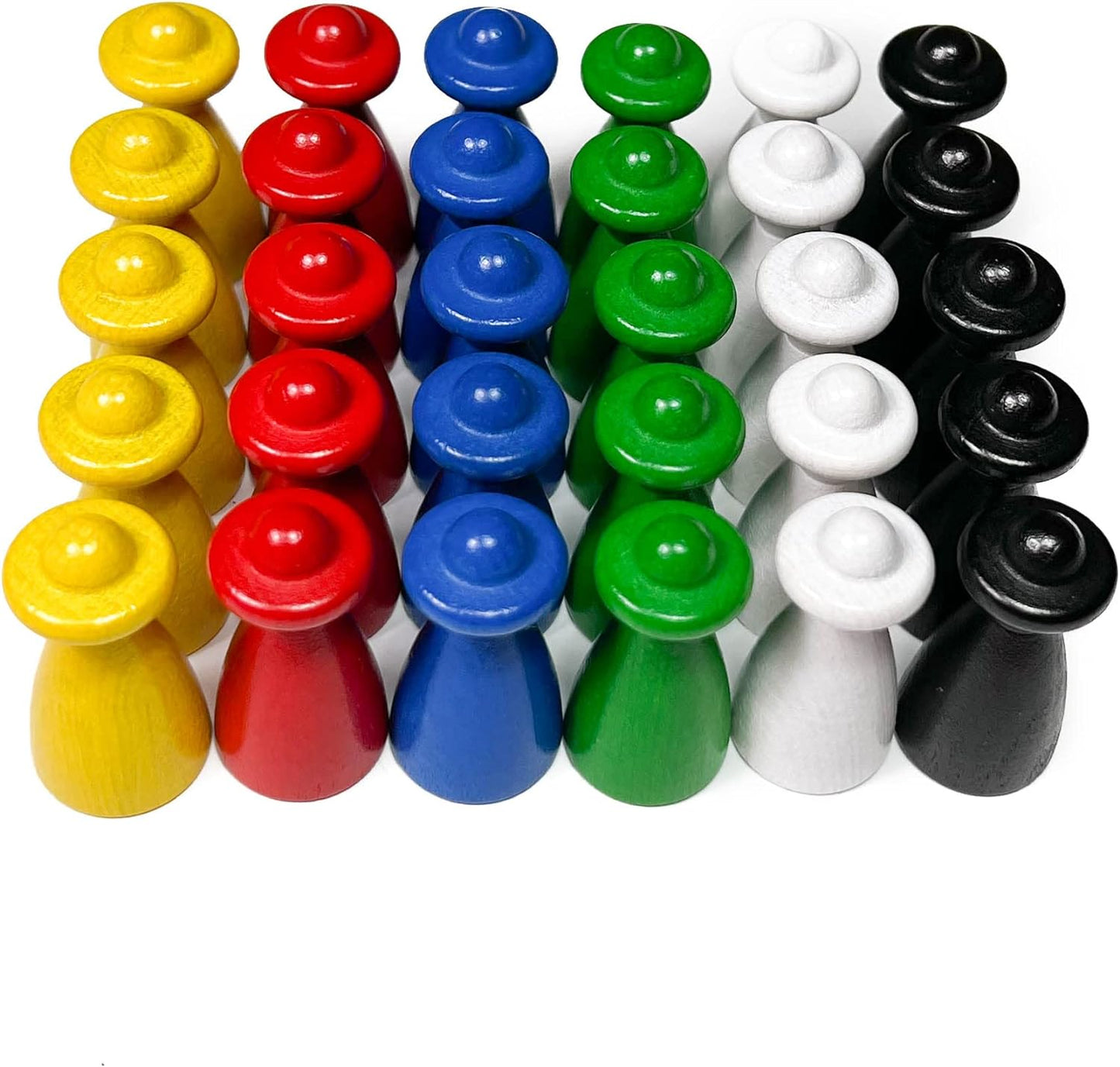Spieltz große Spielfiguren aus Holz, Personen mit Hut, 4 cm hoch (20x40 mm), Sets - farblich gemischt