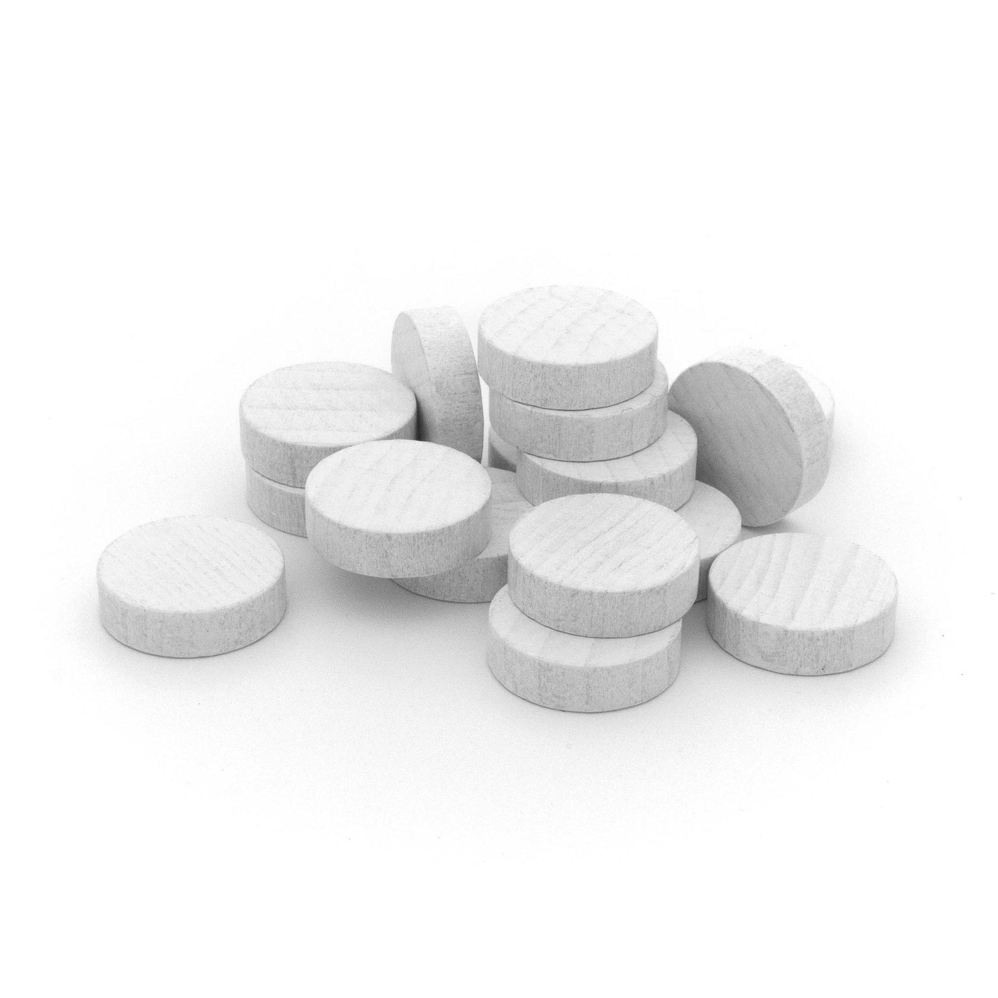 Spieltz Scheiben / Chips aus Holz, groß, 25/7 mm, viele Farben verfügbar