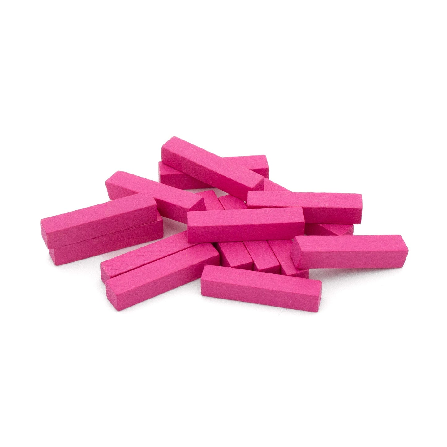 Spieltz Vierkantstäbchen 5x5x25 mm aus Holz, viele Farben verfügbar