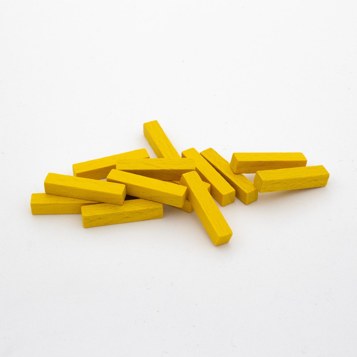 Spieltz Vierkantstäbchen 5x5x25 mm aus Holz, viele Farben verfügbar