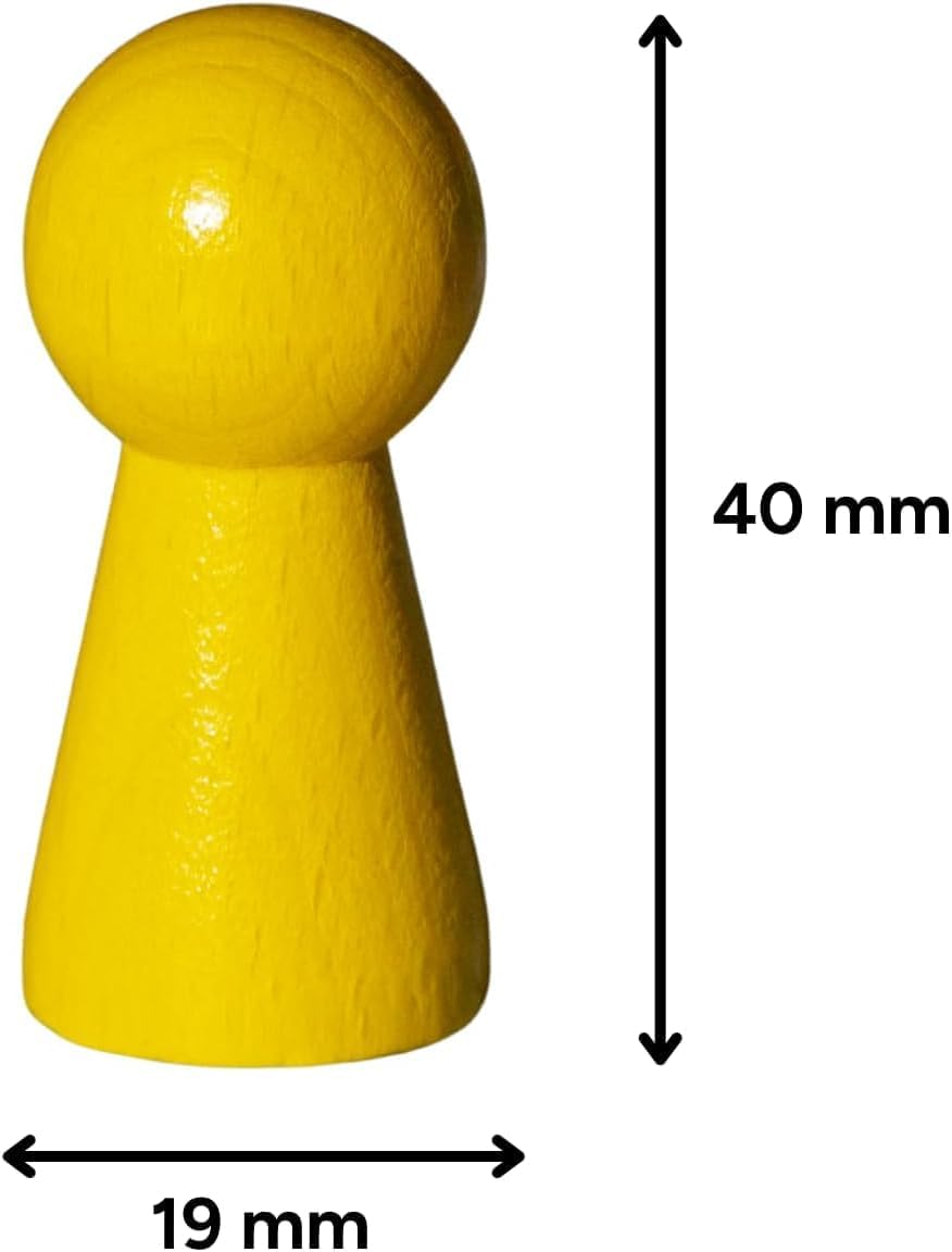 Spieltz Spielmaterial-Set für Ludo groß: Halmakegel 19/40 mm, Würfel 20 mm