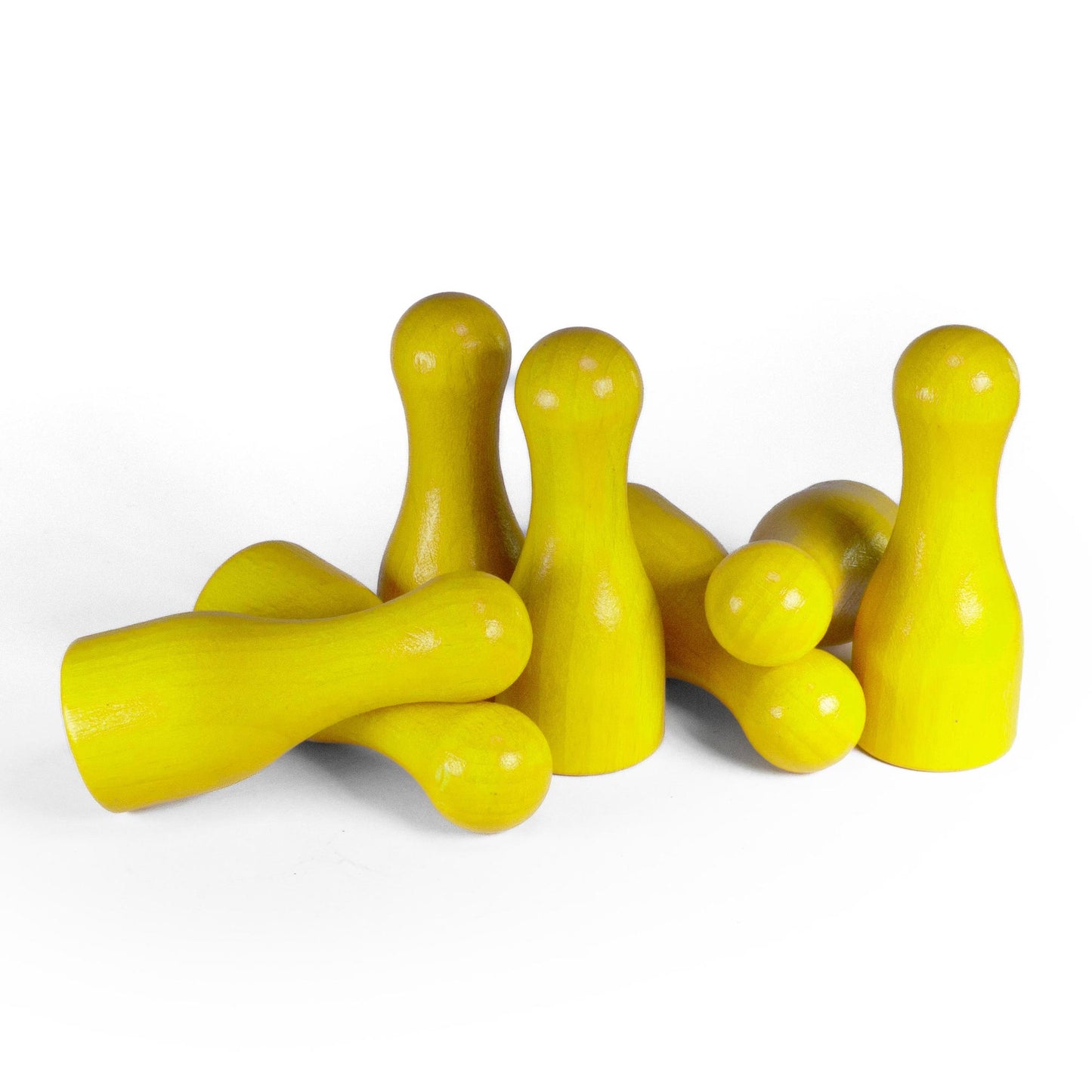 Spieltz Spielfiguren - Halmakegel / Flaschenkegel XL, 6 cm hoch (25/60 mm), aus Holz, viele Farben verfügbar
