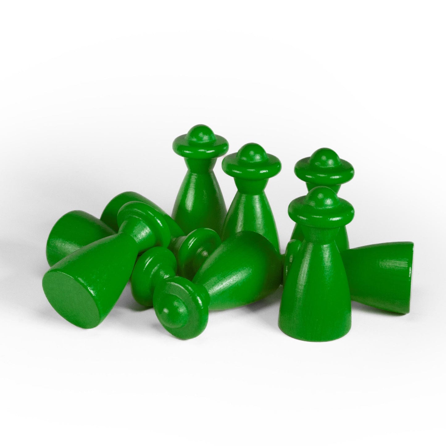 Spieltz Spielfiguren - große Halmakegel / Personen mit Hut, 4cm hoch (20x40 mm), aus Holz, viele Farben verfügbar