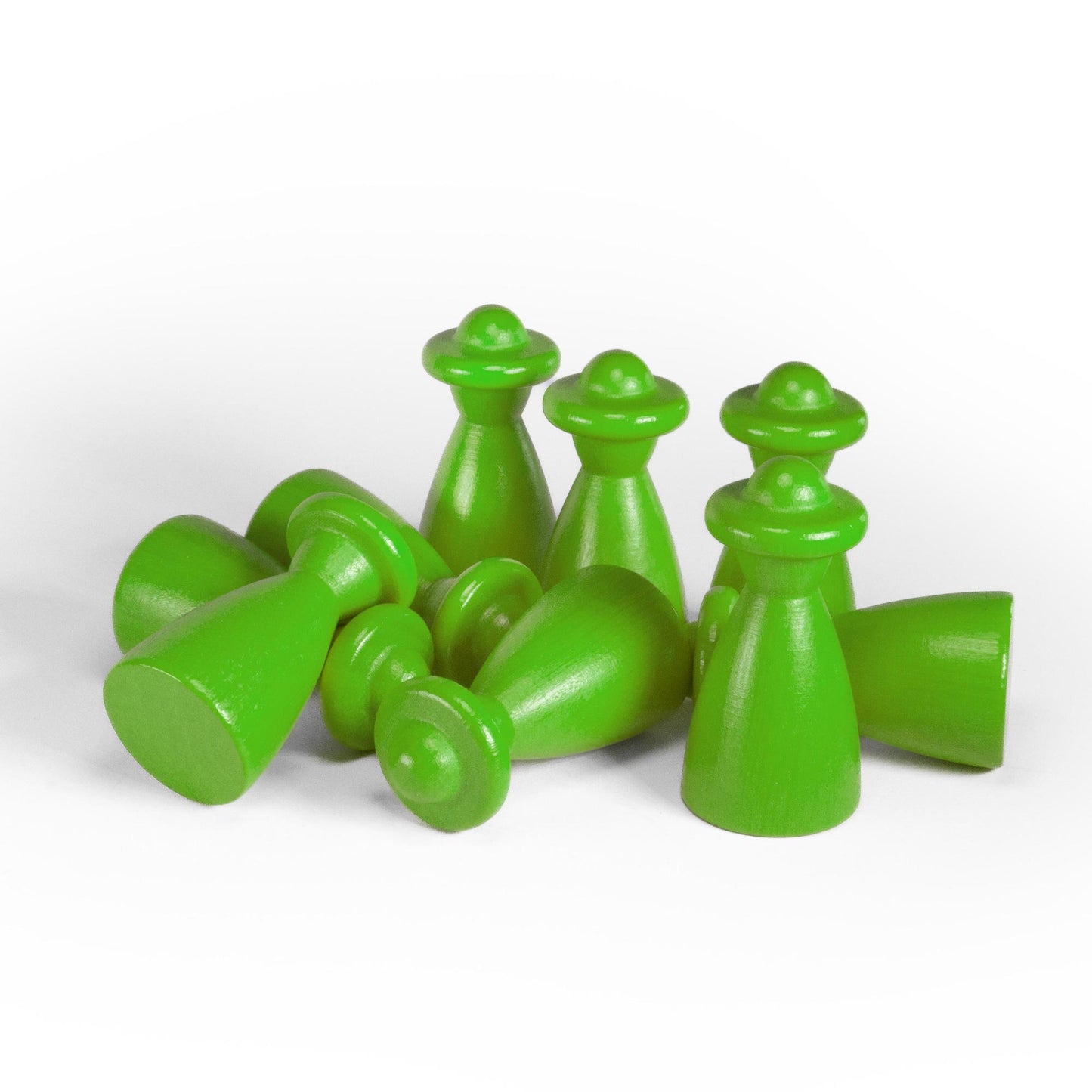Spieltz Spielfiguren - große Halmakegel / Personen mit Hut, 4cm hoch (20x40 mm), aus Holz, viele Farben verfügbar