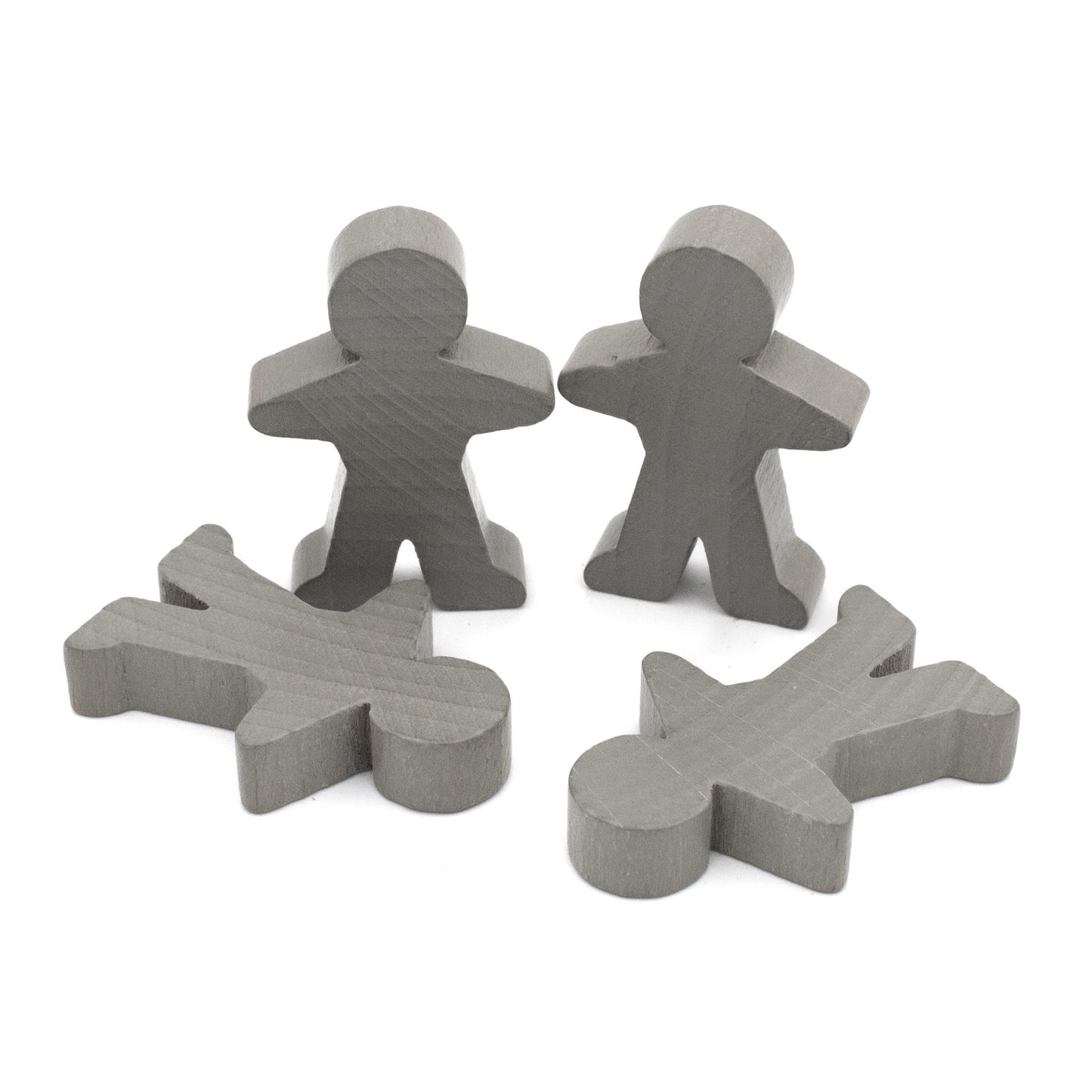 Spieltz Spielfiguren 5 cm hoch (35x50x10 mm), flach, aus Holz, viele Farben verfügbar