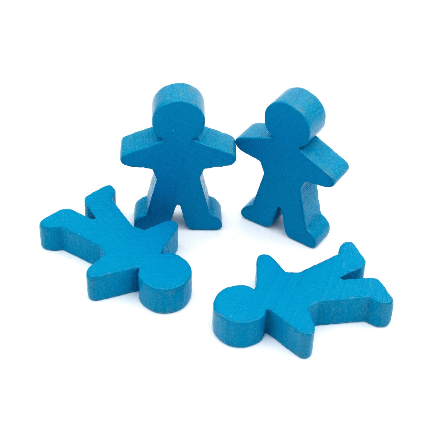 Spieltz Spielfiguren 5 cm hoch (35x50x10 mm), flach, aus Holz, viele Farben verfügbar