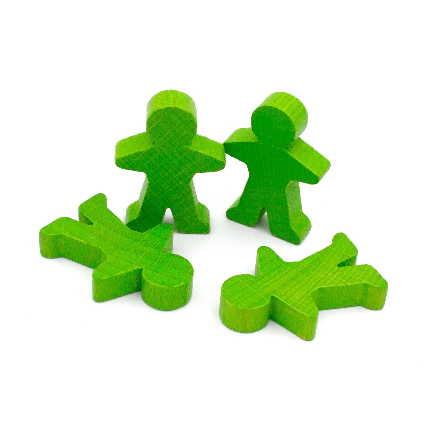 Spieltz Spielfiguren 5 cm hoch (35x50x10 mm), flach, aus Holz, viele Farben verfügbar