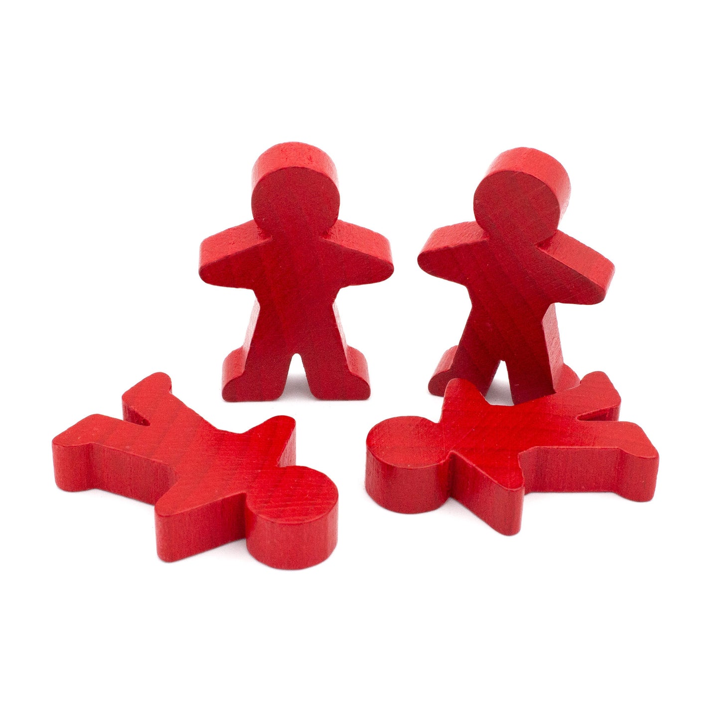 Spieltz Spielfiguren 5 cm hoch (35x50x10 mm), flach, aus Holz, viele Farben verfügbar