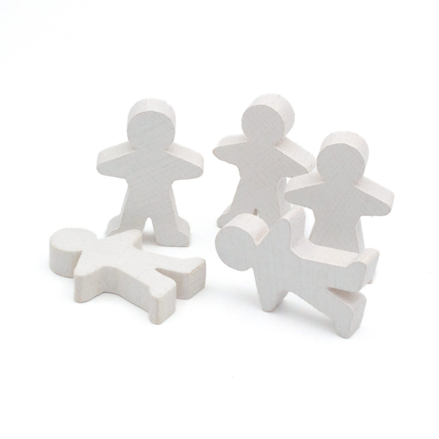 Spieltz Spielfiguren 5 cm hoch (35x50x10 mm), flach, aus Holz, viele Farben verfügbar