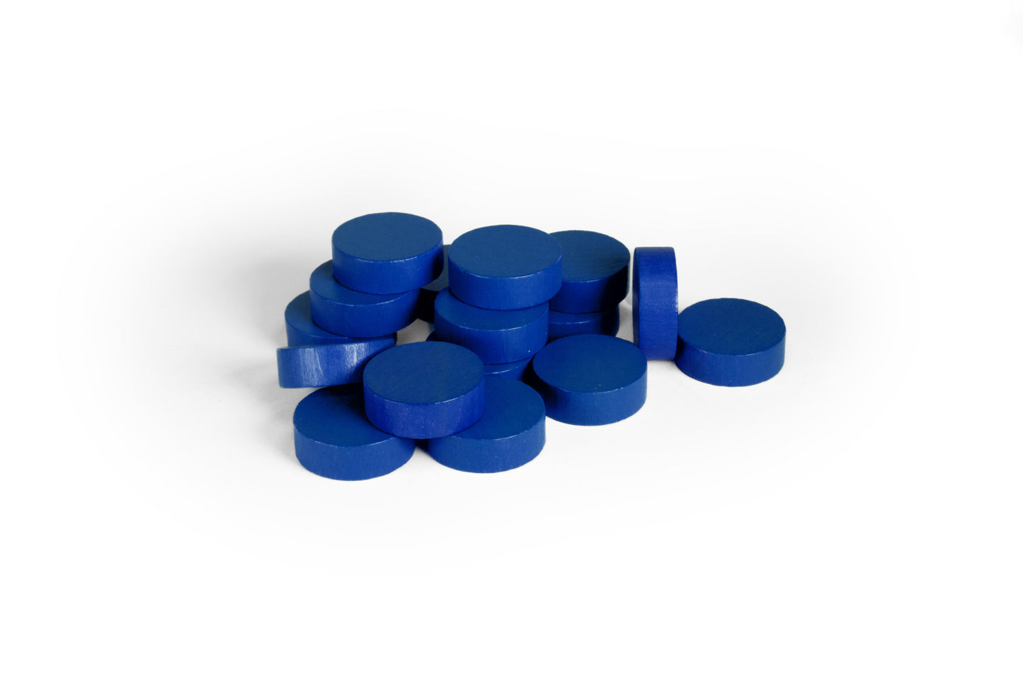 Spieltz Scheiben / Chips aus Holz, groß, 25/7 mm, viele Farben verfügbar