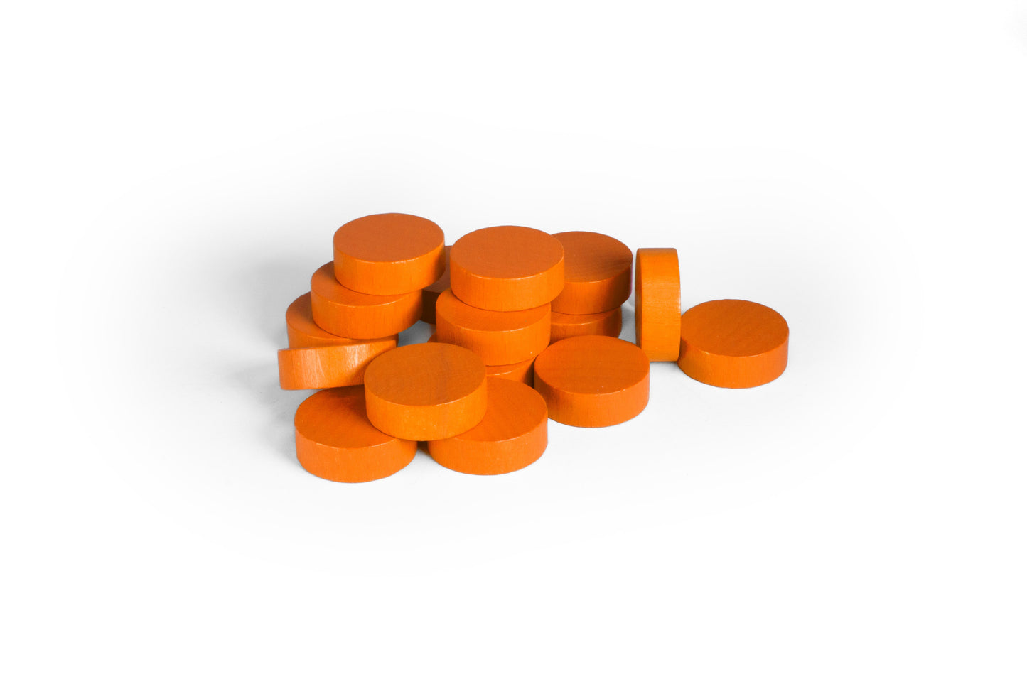 Spieltz Scheiben / Chips aus Holz, groß, 25/7 mm, viele Farben verfügbar