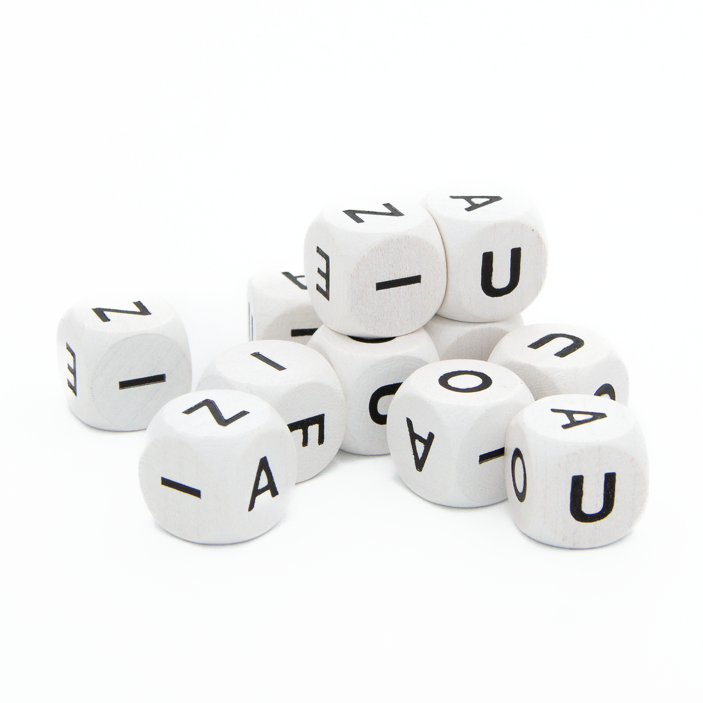 Spieltz Würfel - Buchstabenwürfel 16 mm aus Holz, verschiedene Kombinationen verfügbar