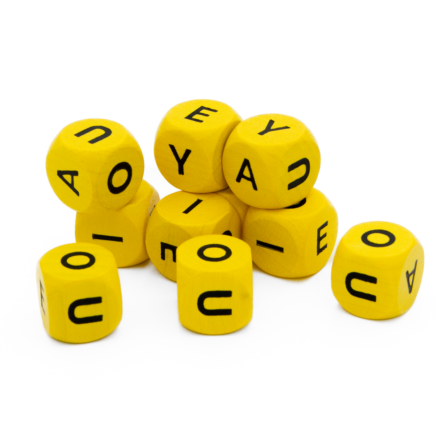 Spieltz Würfel - Buchstabenwürfel 16 mm aus Holz, verschiedene Kombinationen verfügbar